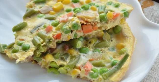Рецепт овощного омлета