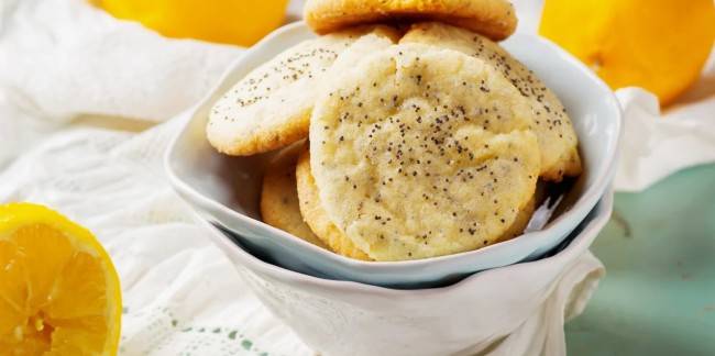 Простой рецепт лимонно-макового печенья